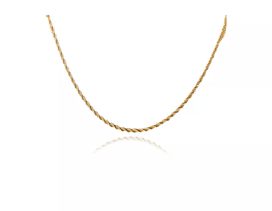 Colar Cordão Baiano 2.5 Folheado em Ouro 18k