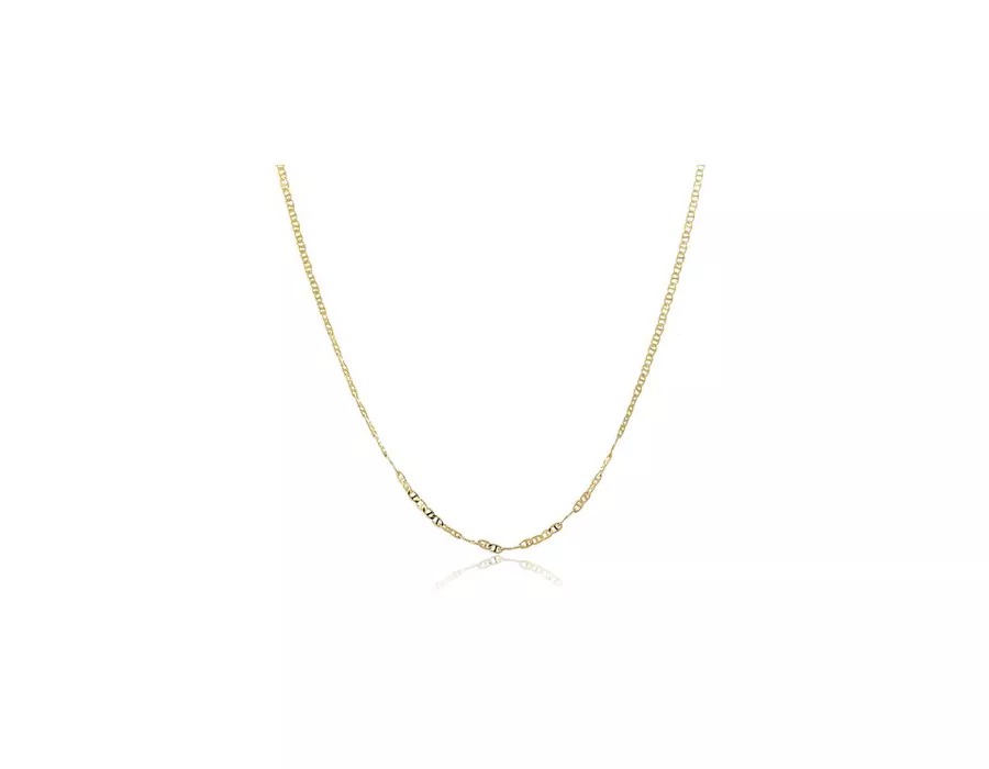 Colar Longo Elo Duplo Folheado em Ouro 18k
