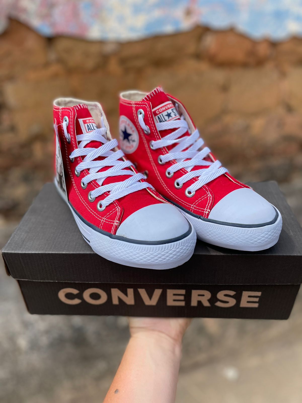 Tênis Botinha All Star Feminino Vulcanizado Vermelho