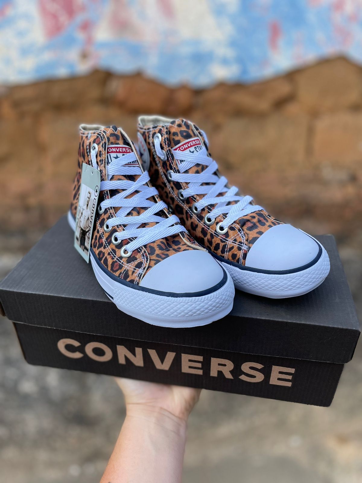 Tênis Botinha All Star Feminino Vulcanizado Onça