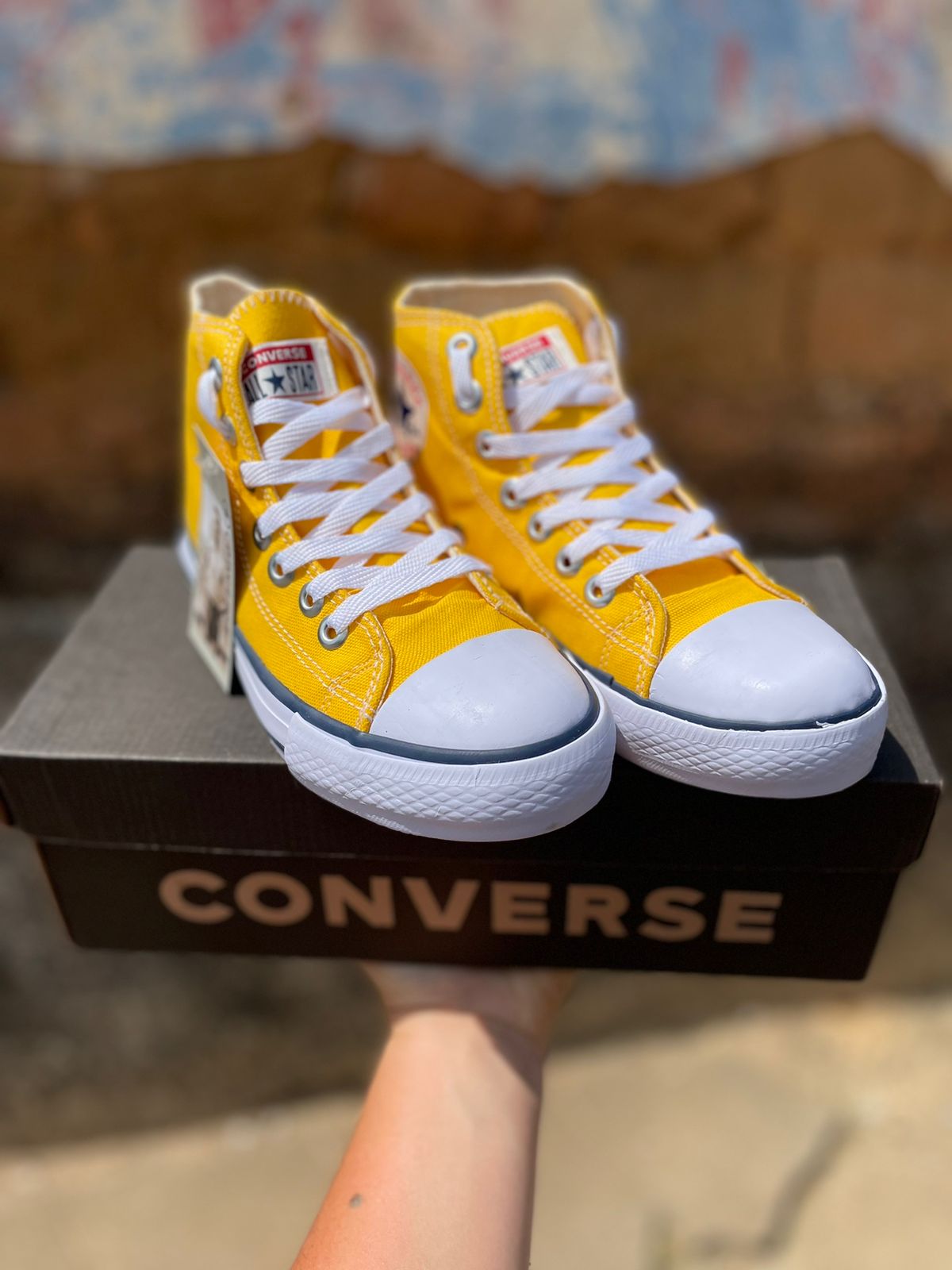 Tênis Botinha All Star Feminino Vulcanizado Amarelo