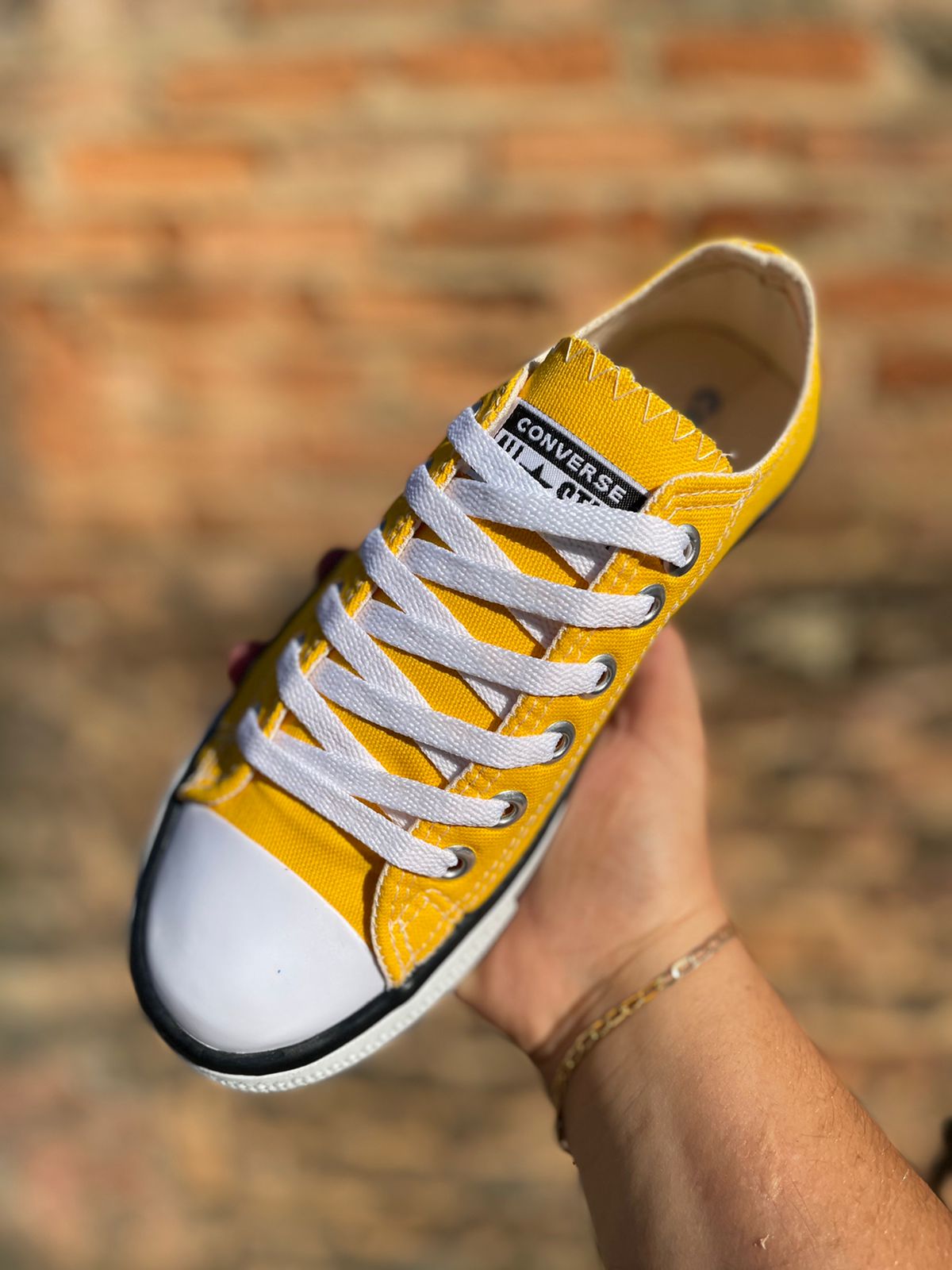Tênis Cano Curto All Star Feminino Amarelo