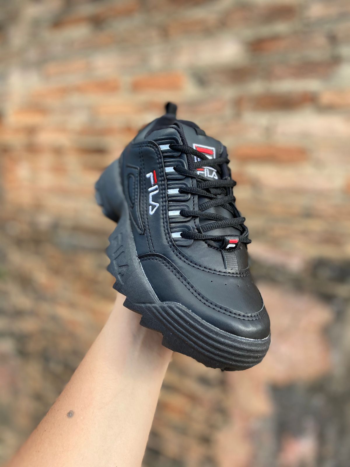 Tênis Disruptor Unissex Fila Preto