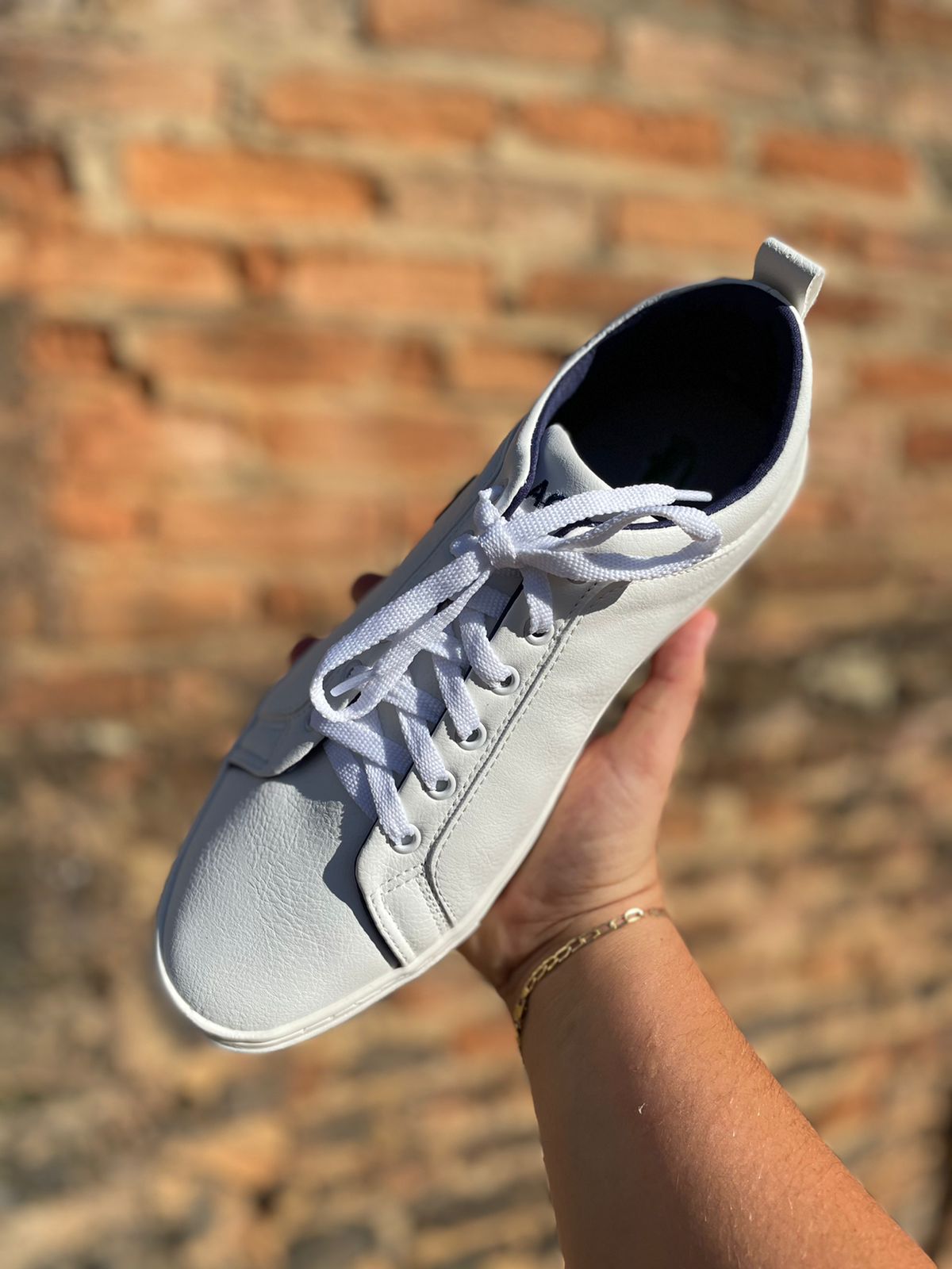 Tênis Casual Masculino Lacoste Branco/Azul