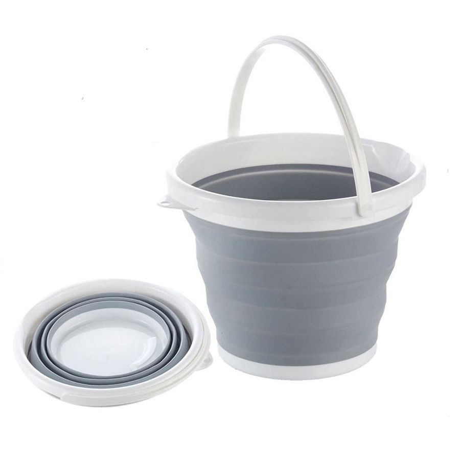 Balde Retratil Dobravel Silicone Portatil 10 Litros