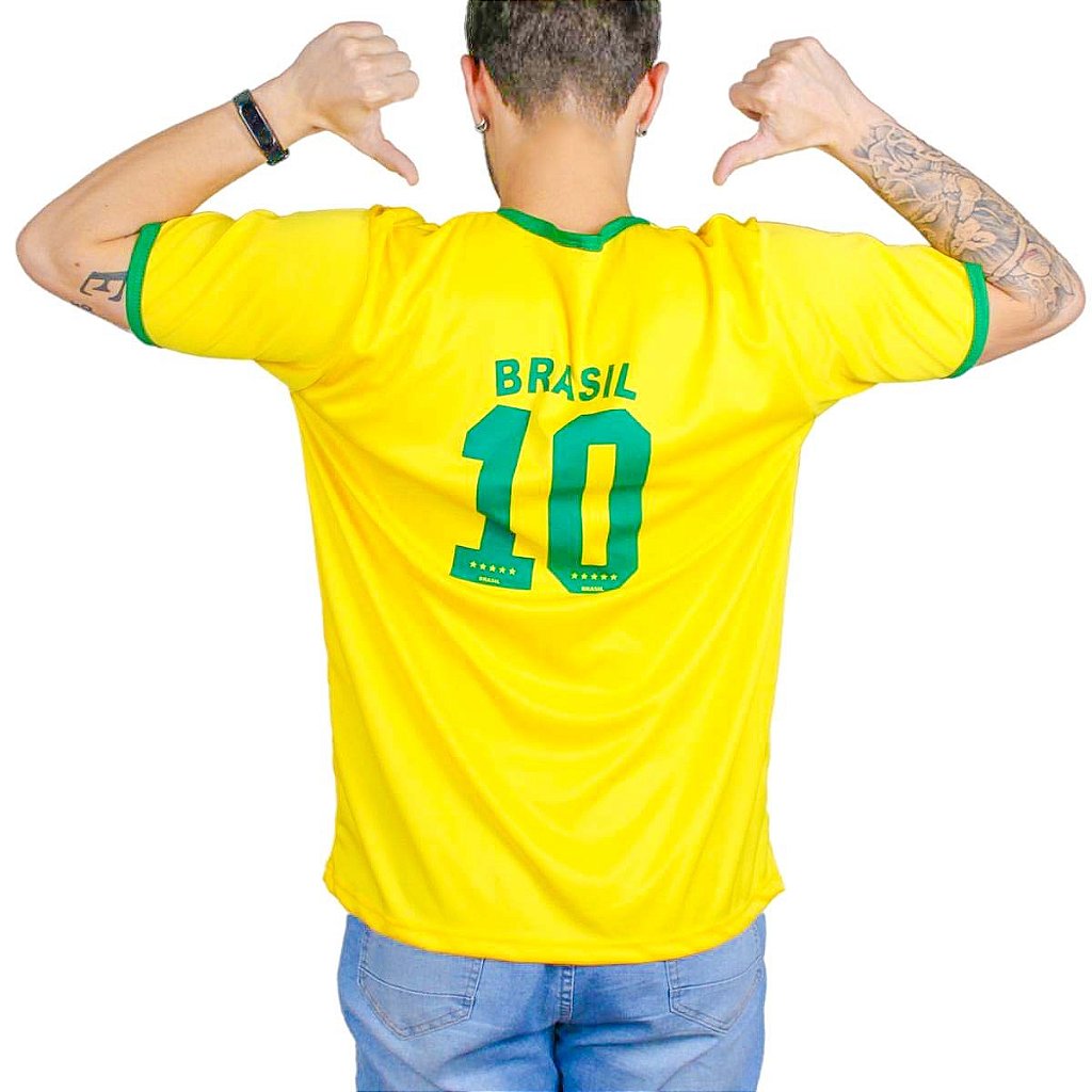 Camisa Brasil Copa do Mundo Torcedor Futebol