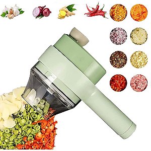 Cortador Triturador Elétrico Multifuncional Para Vegetais E Carnes Aço Inoxidável