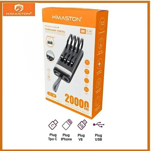 Carregador Portátil Power Bank 20.000mah Hmaston