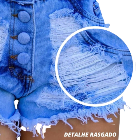 Short Jeans Bermuda Destroeyd Cos Alto1