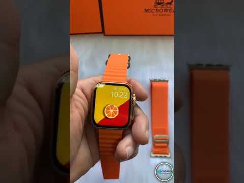 Smartwatch W69 Ultra Mini Com Pulseira Extra e Case Bússola NFC Temperatura Corporal Jogos - Prata