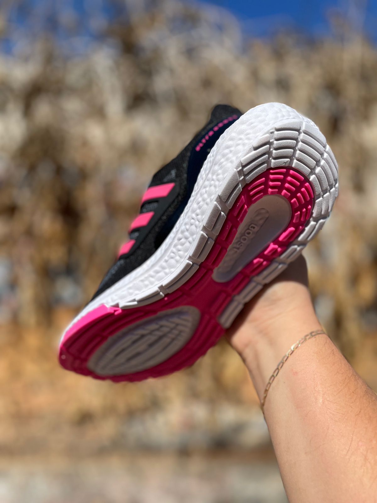 Tênis Ultraboost 21 Feminino Adidas Preto/Rosa