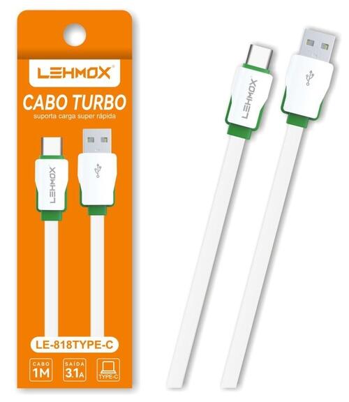 Cabo USB Para Tipo C Turbo 3.1A 1M Lehmox