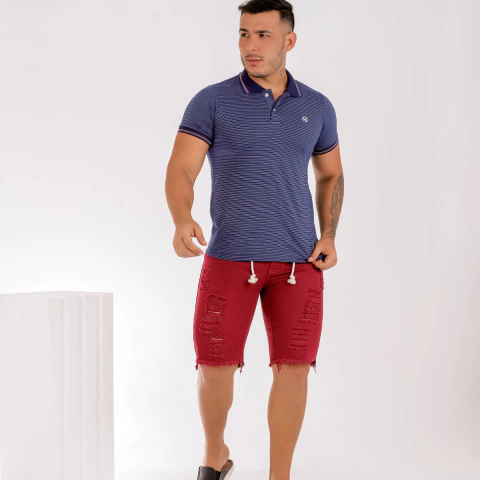 Camisa Gola Polo Azul Marinho
