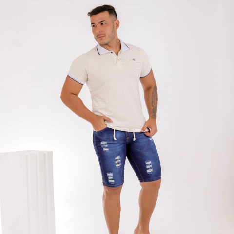 Camisa Gola Polo Branca