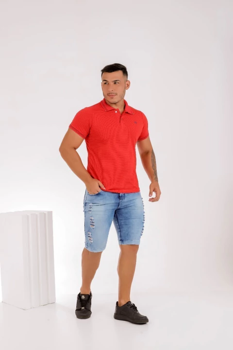 Camisa Gola Polo Vermelha