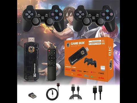 Game Stick Tv Box Android 8K Ultra HD 10.000 Jogos Original