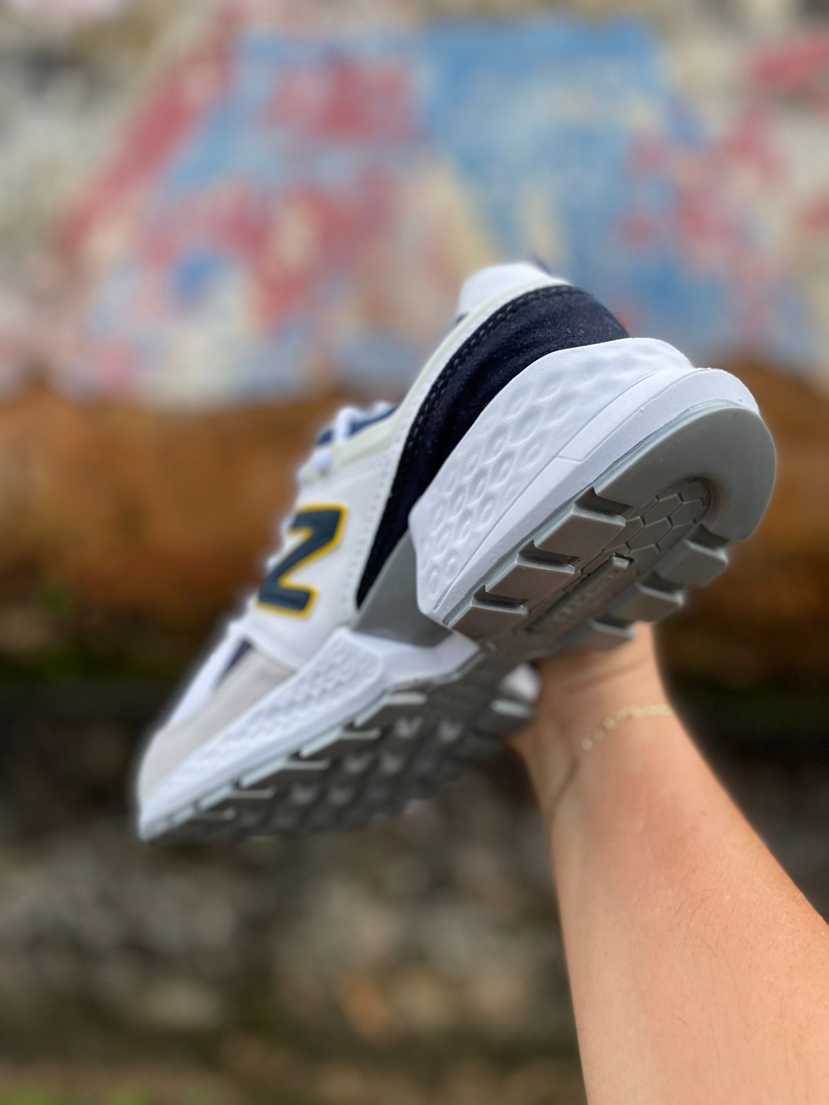 Tênis 574 Masculino New Balance Branco/Azul