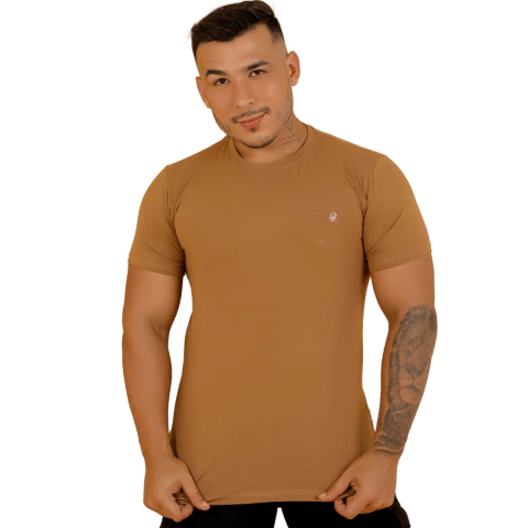 Camisa Gola Careca Caqui Rnt