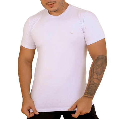 Camisa Gola Careca Branca Rnt