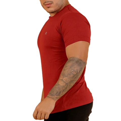 Camisa Gola Careca Vermelho Rnt