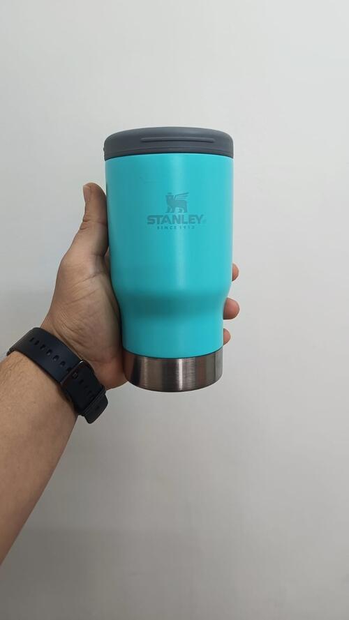 Copo Térmico 5 Em 1 Porta Lata Porta Long Neck - Azul Ciano