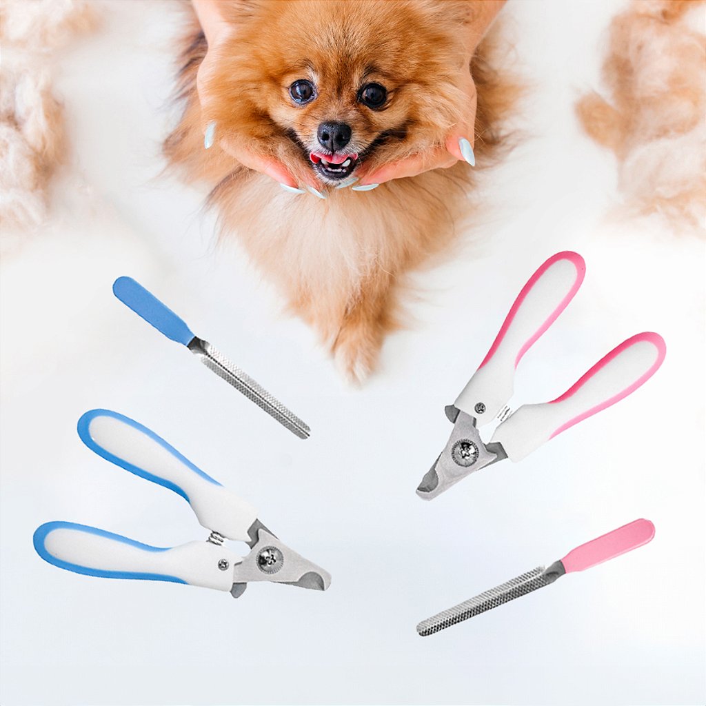 Alicate Pet Tesoura Corte De Unhas Cachorro Gato Com Lixa
