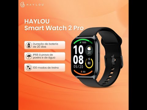 Smartwatch Xiaomi Haylou Watch 2 LS2 Pro A Prova Dagua - Preto