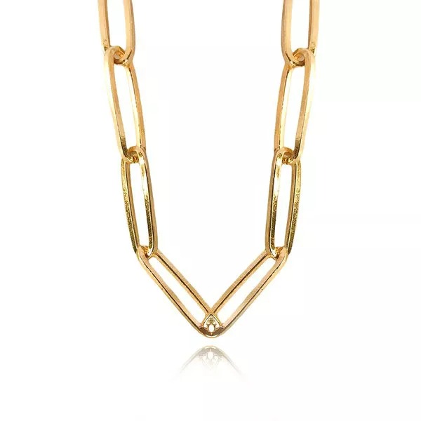 Pulseira Elos Largos Folheado em Ouro 18k