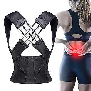 Colete Corretor Postural Ortopédico Coluna Cervical Alinha Postura