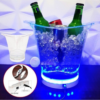 Balde Caixa de Som Para Gelo Em Acrílico Com Bluethooth e Led