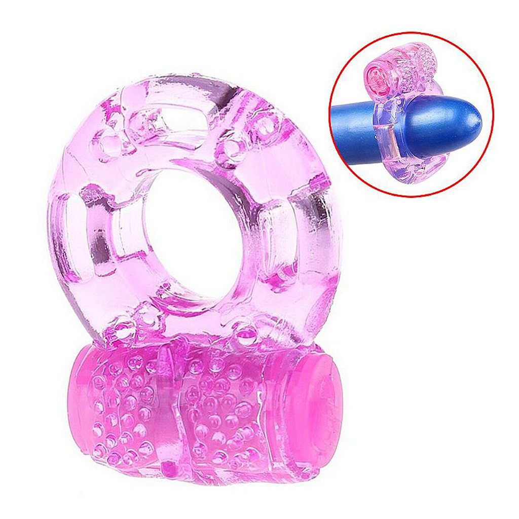 Anel Peniano com Vibrador Borboleta Super Flexível