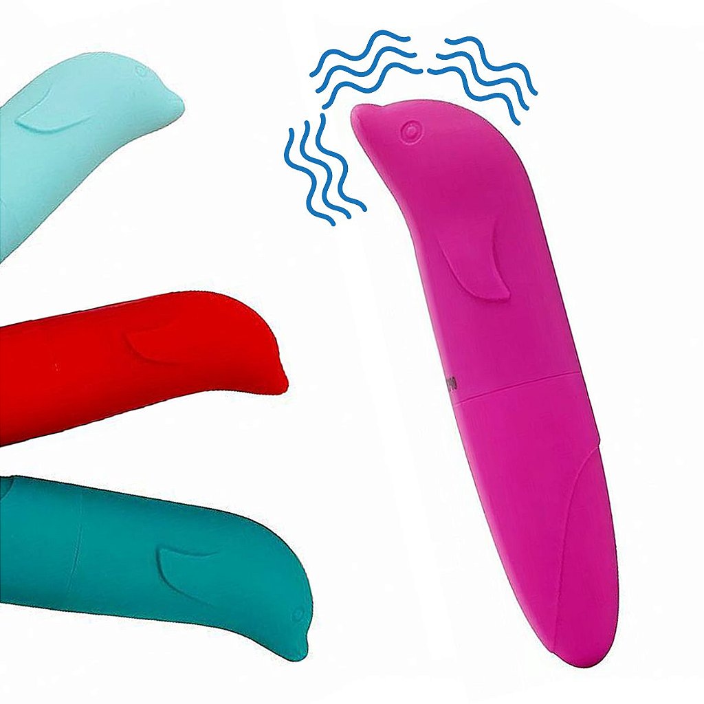 Vibrador Golfinho Estimulador Mini Ponto G Aveludado