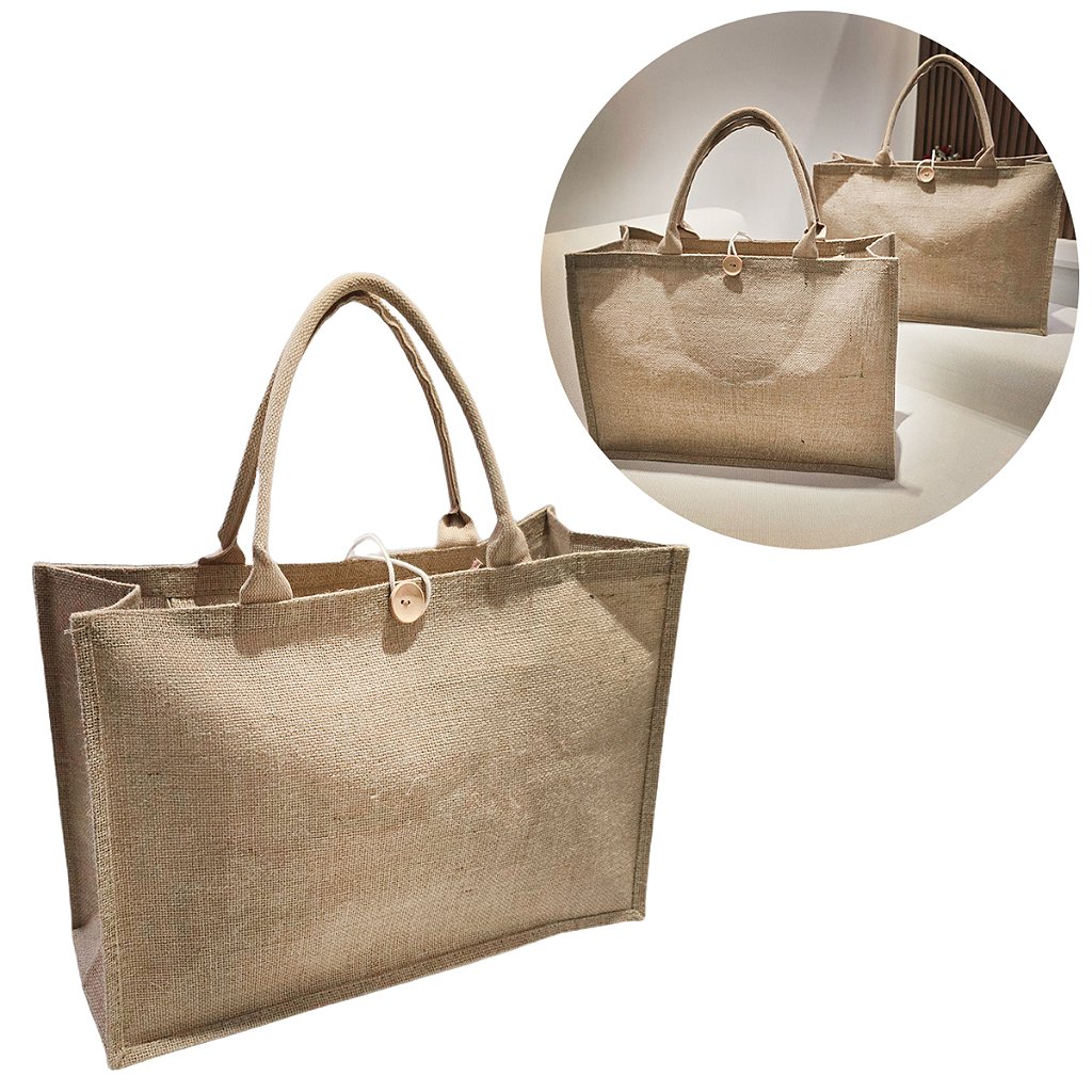 Bolsa De Juta Palha Feminina Ombro Praia Piscina Grande