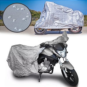 Capa Para Moto Impermeável Forrada Térmica Sol Chuva 140X240cm
