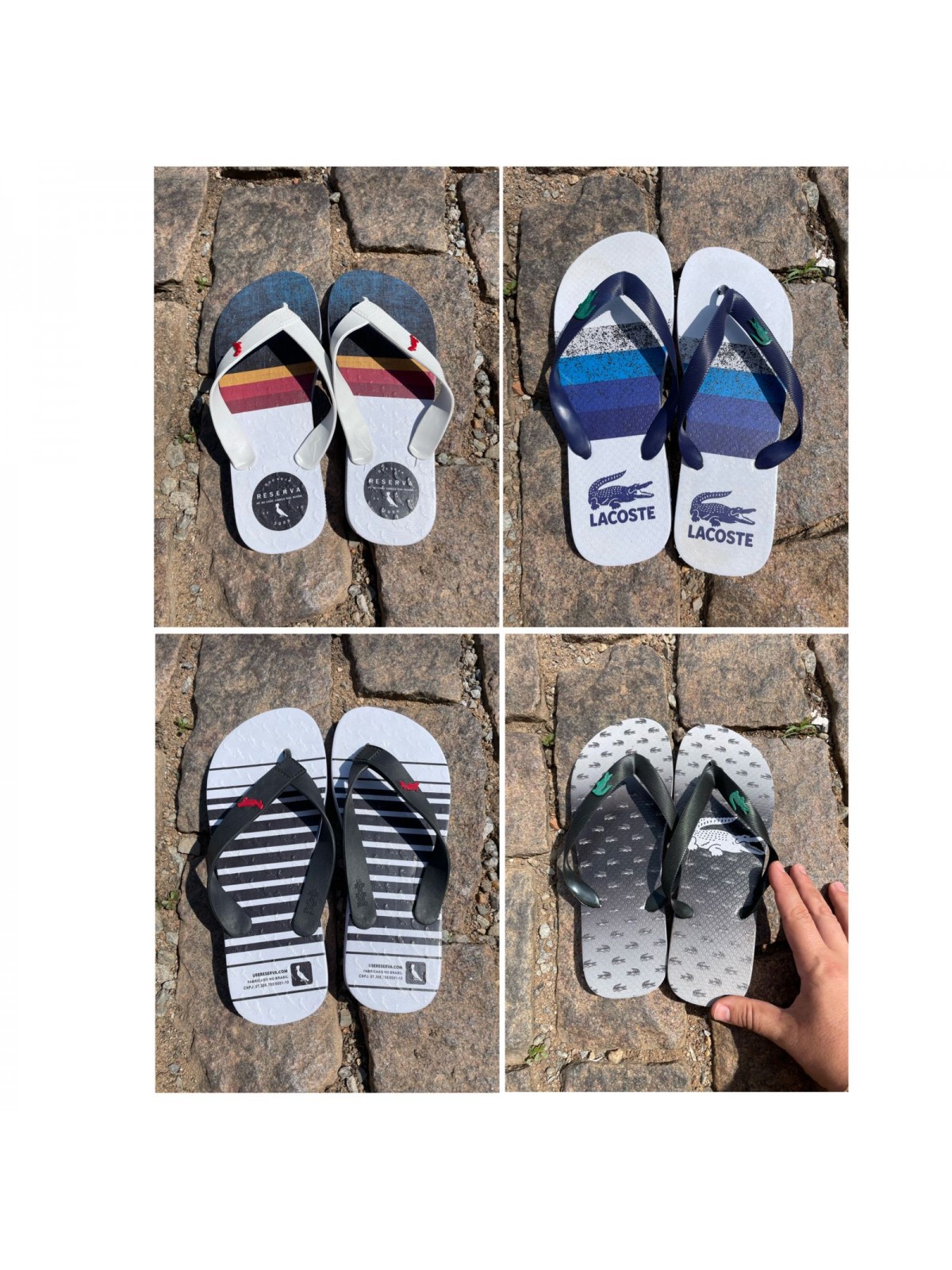 Chinelo Dedo Masculino Marcas e Estampas Variadas
