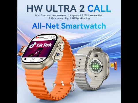 Smartwatch Hw Ultra2 4G 2/64gb Android Amoled 2 Cameras Wifi - Laranja
