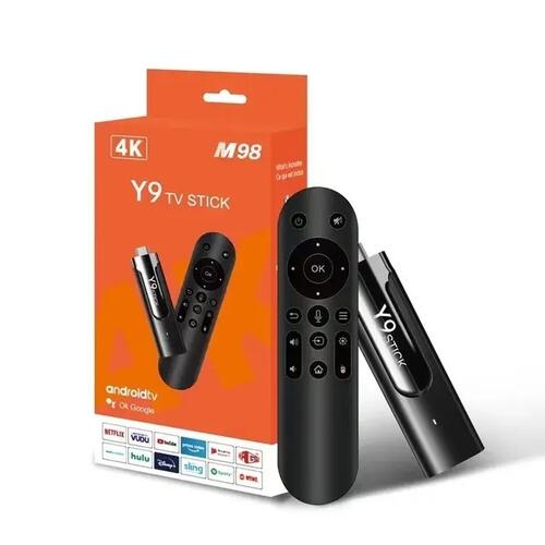 Tv Stick Y9 M98 4K 16GB 5G Android TV Comando de Voz