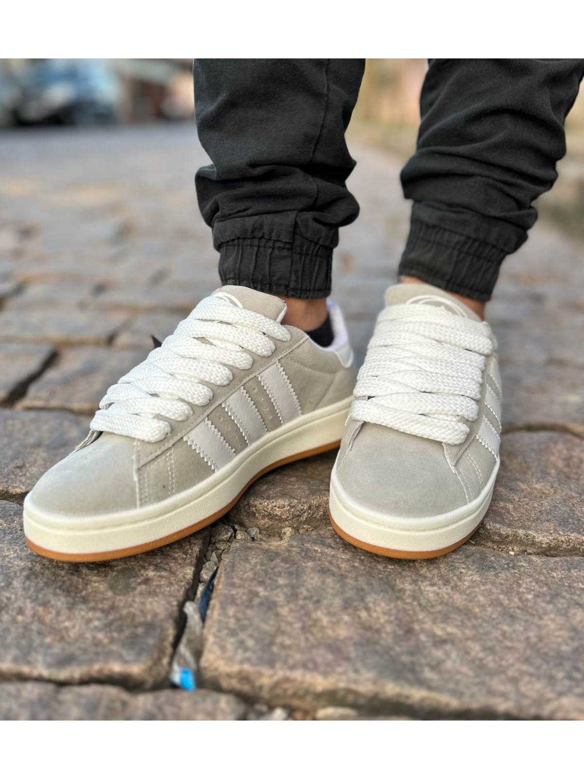 Tênis Campus Masculino Premium Adidas Branco