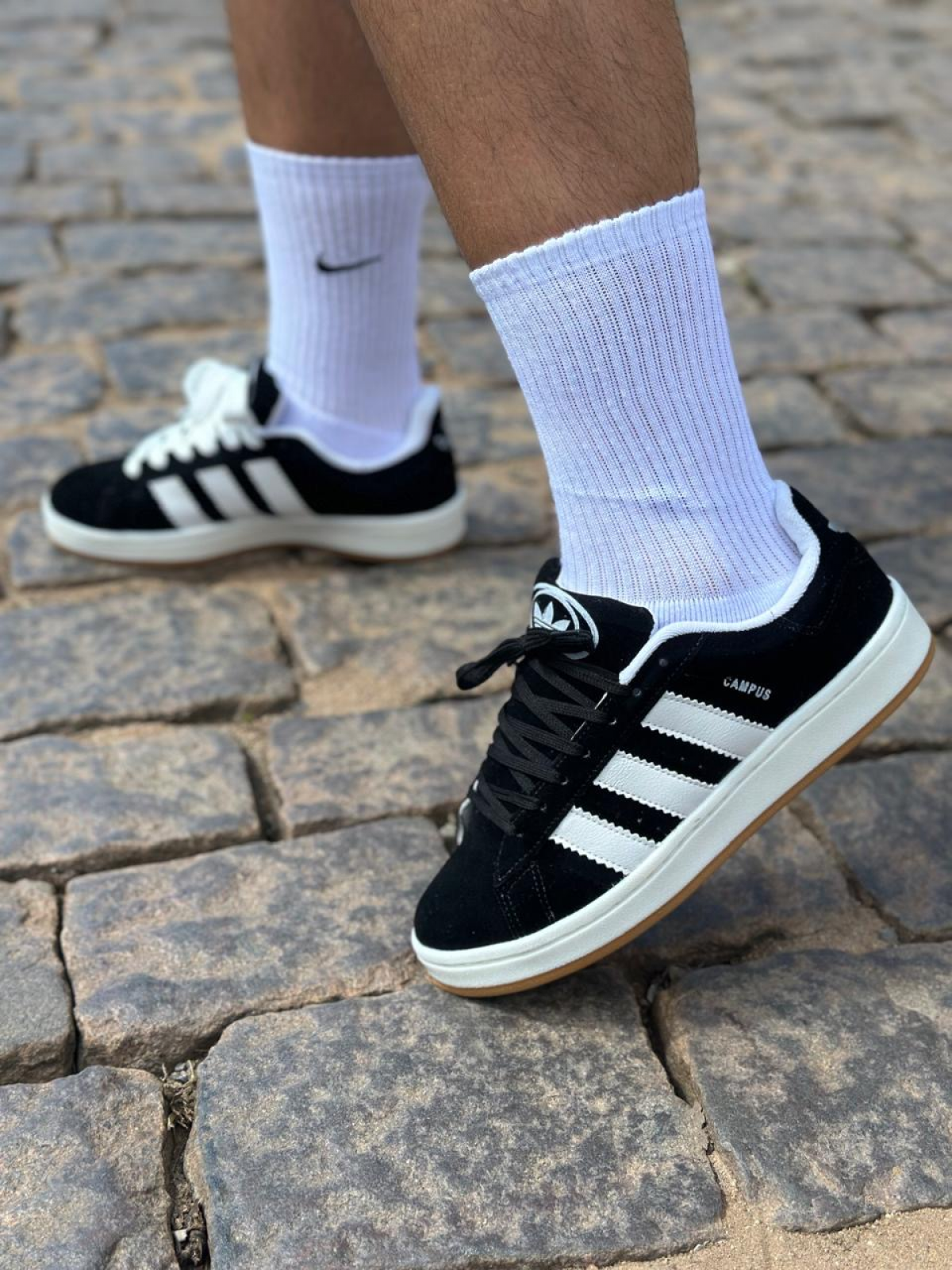 Tênis Campus Masculino Premium Adidas Preto