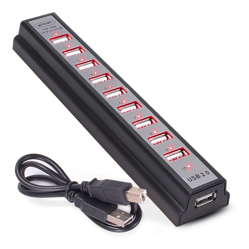 Adaptador Hub Usb 10 Portas HB-T69